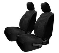FH Group Custom Fit Seat Covers for Jeep Wrangler JK 4 Door for Years 2007-2018 Neoprene and Neosupreme Front Set seat Covers Water Resistant Black