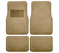 FH Group F14403BEIGE Beige Carpet Floor Mat with Heel Pad (Deluxe), Beige