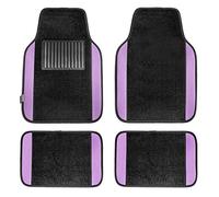 FH Group F14407PURPLE Universal Fit Premium Carpet Purple Automotive Floor Mats fits most Cars, SUVs, and Trucks with Driver Heel Pad, Full Set