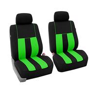 FH GROUP FB036GREEN102 Universal Fit Front Set Striking Striped Green Automotive Seat Covers Fit Front Set Striking Stripeds Most Cars, SUVs, and Trucks (Airbag Compatible)