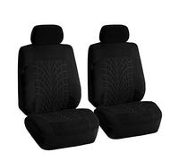 FH GROUP FB071BLACK102 Universal Fit Front Set Travel Master Black Automotive Seat Covers fits most Cars, SUVs, and Trucks