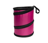 FH GROUP FH1120PINK Automotive Waterproof Portable Collapsible Small Pink Trash Can Garbage Container fits Most Cars, SUVs, and Trucks