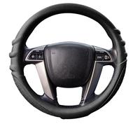FH Group FH3003BLACK Universal Fit Silicone with Grip and Pattern Massaging Grip Black Steering Wheel Cover fits most Cars, SUVs, Trucks, and Vans