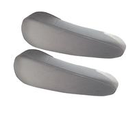 FH Group Flat Cloth Fabric Armrest Cover Semi-Universal Fit, One Pair Gray