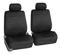 FH GROUP Neoprene Car Seat Covers, Universal Fit, Airbag Compatible, Black, Front Set with Removable Headrest, SUV, Van, Sedan Compatible