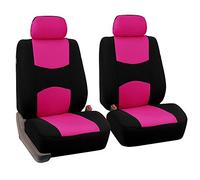 FH GROUP SEAT PROTECTOR SET FRONT FLAT WEAVE - Pink