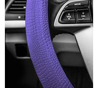 FH Group Universal Fit Silicone Snake Pattern with Massaging Grip Steering Wheel Cover fits most Cars, SUVs, Trucks, and Vans Purple