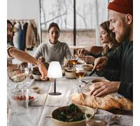 FH Lighting Fiumara LED battery table lamp black/white 2-set