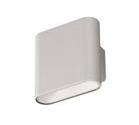 FH Lighting LED rechargeable wall lamp Magnetics, silver, up & down, width 10 cm