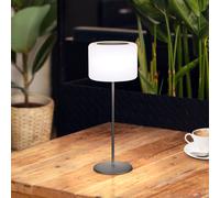 FH Lighting Pino solar LED battery table lamp, sand black