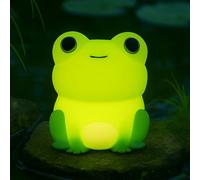 FH Lighting Willi LED rechargeable lamp, green, height 11 cm, silicone