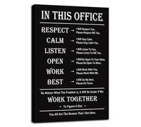 FHBWART Motivational Quotes Canvas Wall Art Inspirational In This Office Posters Painting Prints Artwork Inspirational Entrepreneur Quote Home Office Living Room Framed Wall Decor<12 x 18 inch>