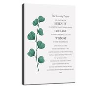 FHBWART Motivational Wall Decor The Serenity Prayer Posters Canvas Inspirational Quotes Wall Christian Picture Print Painting Artwork Home Living Room Office Decor Framed Ready to Hang<12 x 18 inch>