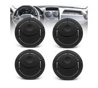 FHCBUTAE 8200464605 8200212480 For Vauxhall For Opel For Movano B 2010-On Silver Black Air Conditioning Vent Grille Cover Car AC Vent Outlet(4pcs Black)