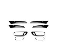 FHCBUTAE for Mazda 3 for Axela 2010 2011 2012 2013 for Mazda for Speed 3 for Mazda3 Car Doors Handle Pull Panel Sticker Interior Accessories(1 Piano Black)