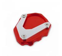 FHCBUTAE For R1200RT 2004-2013 Motorcycle Foot Side Stand Enlarger Plate Kickstand Enlarge Extension Pad(Red)
