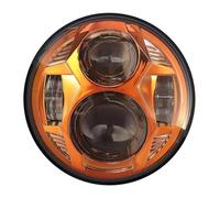 FHCBUTAE For Rebel 300 500 51W 5.75-inch LED Motorcycle Headlight Hi/Lo Beam Front Headlight(Orange)