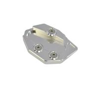 FHCBUTAE For TMAX530 2012-2017 Motorcycle Kickstand Foot Side Stand Extension Pad Support Plate(Silver)
