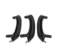 FHCBUTAE Interior Car Handle LHD RHD Interior Door Armrest Pull Handle with Leather Cover Assembly for X3 X4 F25 F26 2010 2011 2012 2013 2014 2015 2016(RHD 6PCS Black)