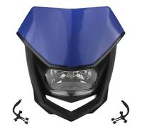 FHCBUTAE Motorcycle Headlight Fairing For CRF Dirt Bike Supermoto Motocross Front Headlight(Blue)