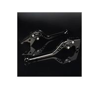 FHCBUTAE Short/Long Motorcycle Adjustable Brake Clutch Lever for KYMCO for Super Dink 125 300 300I for Superdink 125 2009 2010 2011 2012 CNC(177mm Black)