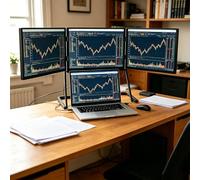 FHD Extended Laptop Screen Extender - Turns laptop into quad display; 300 nits, IPS panel, foldable, sturdy, portable; for gaming, financial analysis, remote work, productivity, multitasking