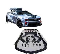 FHDBD Car Body Kit Front Bumper Lip Rear Diffuser Lip Side Skirts Compatible with Chevrolet Camaro Mb Style 2010-2014(Unpainted)