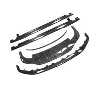 FHDBD Car Body Kits Side Skirts For Car Compatible With Bentley Continental GT W12 2015-2021 Carbon Fiber Front Lip Rear Spoiler Trunk Rear Wing FRP(FRP Black 2018-2021)