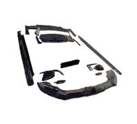 FHDBD Carbon Fiber Front Spoiler Canards Mirror Cover Side Skirts Diffuser Wing Body Kit Compatible With Bentley Bentayga W12