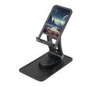 FHEBNDS Alien Planet Phone Stand for Desk, 360°Rotating Foldable Cell Phone Holder for Office Home, Height Adjustable Tablet Stand Portable Cellphone Cradle iPad Holder