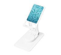 FHEBNDS Blue Waves Squama Mermaid Scale Phone Stand for Desk, 360°Rotating Foldable Cell Phone Holder for Office Home, Height Adjustable Tablet Stand Portable Cellphone Cradle iPad Holder