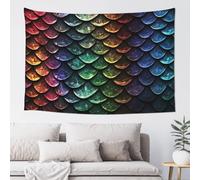 FHEBNDS Dragon Scale Tapestry Wall Hanging Poster for Bedroom Aesthetic Wall Tapestries Banner Modern Wall Art for College Dorm Decor Wall Backdrop Blanket 60"x40"