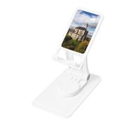 FHEBNDS Historical Monuments of Armenia Phone Stand for Desk, 360°Rotating Foldable Cell Phone Holder for Office Home, Height Adjustable Tablet Stand Portable Cellphone Cradle iPad Holder