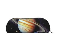 FHEBNDS Planet Jupiter Makeup Bag for Women Men Large Pencil Case Aesthetic Pencil Pouch Coin Pouch Leather Cosmetic Bag with Zipper Office Organizer Travel Essentials