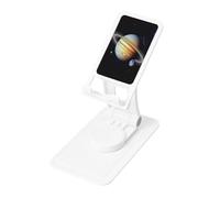 FHEBNDS Planet Jupiter Phone Stand for Desk, 360°Rotating Foldable Cell Phone Holder for Office Home, Height Adjustable Tablet Stand Portable Cellphone Cradle iPad Stand Holder