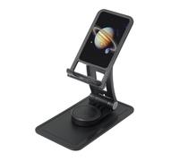 FHEBNDS Planet Jupiter Phone Stand for Desk, 360°Rotating Foldable Cell Phone Holder for Office Home, Height Adjustable Tablet Stand Portable Cellphone Cradle iPad Stand Holder
