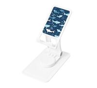 FHEBNDS Sharks Phone Stand for Desk, 360°Rotating Foldable Cell Phone Holder for Office Home, Height Adjustable Tablet Stand Portable Cellphone Cradle iPad Stand Holder