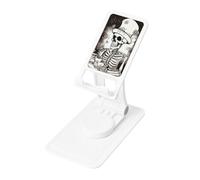 FHEBNDS Skeleton Chef Phone Stand for Desk, 360°Rotating Foldable Cell Phone Holder for Office Home, Height Adjustable Tablet Stand Portable Cellphone Cradle iPad Stand Holder
