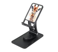 FHEBNDS Stylish Animal Watercolor Giraffe Phone Stand for Desk, 360°Rotating Foldable Cell Phone Holder for Office Home, Height Adjustable Tablet Stand Portable Cellphone Cradle iPad Holder