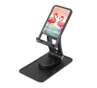 FHEBNDS Two Red Flamingos Phone Stand for Desk, 360°Rotating Foldable Cell Phone Holder for Office Home, Height Adjustable Tablet Stand Portable Cellphone Cradle iPad Stand Holder