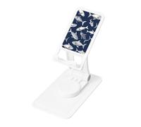 FHEBNDS Various Sea Fish Pattern Phone Stand for Desk, 360°Rotating Foldable Cell Phone Holder for Office Home, Height Adjustable Tablet Stand Portable Cellphone Cradle iPad Holder