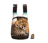 FHECVBN Cheetah Waiting for an Opportunity Backpack - Lightweight 16L Foldable Hiking Daypack Packable Back Pack Travel Bag Zipper