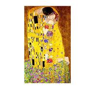 Fheeao Large 5D Diamond Painting Kits for Adults KidsGustav Klimt Kiss DIY Full Drill Crystal Diamond Art and Crafts Round Diamond Dots Diamond Pictures Gem Kit for Home Office Wall Decor 40x120cm