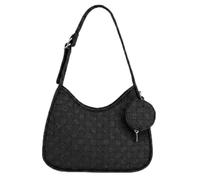 FHELAD Checkered Shoulder Bag for Women, Small Hobo Bag with Adjustable Strap, Purses for Shopping, Dates, Travel, Black