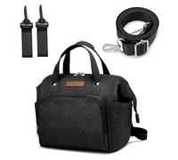 FHELAD Small Diaper bag,Diaper Bag for Toddlers,Mini Tote for Shopping Walking,Compact Backpack for Travel, Black1, Compact