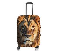 FHESDCW A Lion Luggage Covers for Suitcases, Washable Travel Accessories, Anti-Scratch & Dust Protection Suitcase Cover Protector Fits 19-32 Inch Luggage, Style, S, Classic