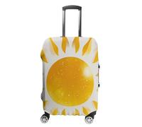 FHESDCW Abstract Art Golden Sunlight Luggage Covers for Suitcases, Washable Travel Accessories, Anti-Scratch & Dust Protection Suitcase Cover Protector Fits 19-32 Inch Luggage, style, L, Classic