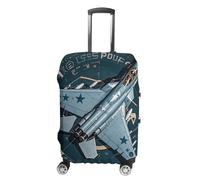 FHESDCW Air Force Fighter Jet Luggage Covers for Suitcases, Washable Travel Accessories, Anti-Scratch & Dust Protection Suitcase Cover Protector Fits 19-32 Inch Luggage, Style, S, Classic