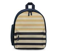 FHESDCW Beige Black Stripes Backpack for Men Women, Durable Small Bookbag Lightweight Daypack for Travel, Hiking, Blue-style, One Size, Daypack Backpacks