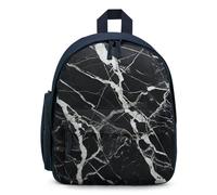 FHESDCW Black And White Marble Backpack for Men Women, Durable Small Bookbag Lightweight Daypack for Travel, Hiking, Blue-style, One Size, Daypack Backpacks